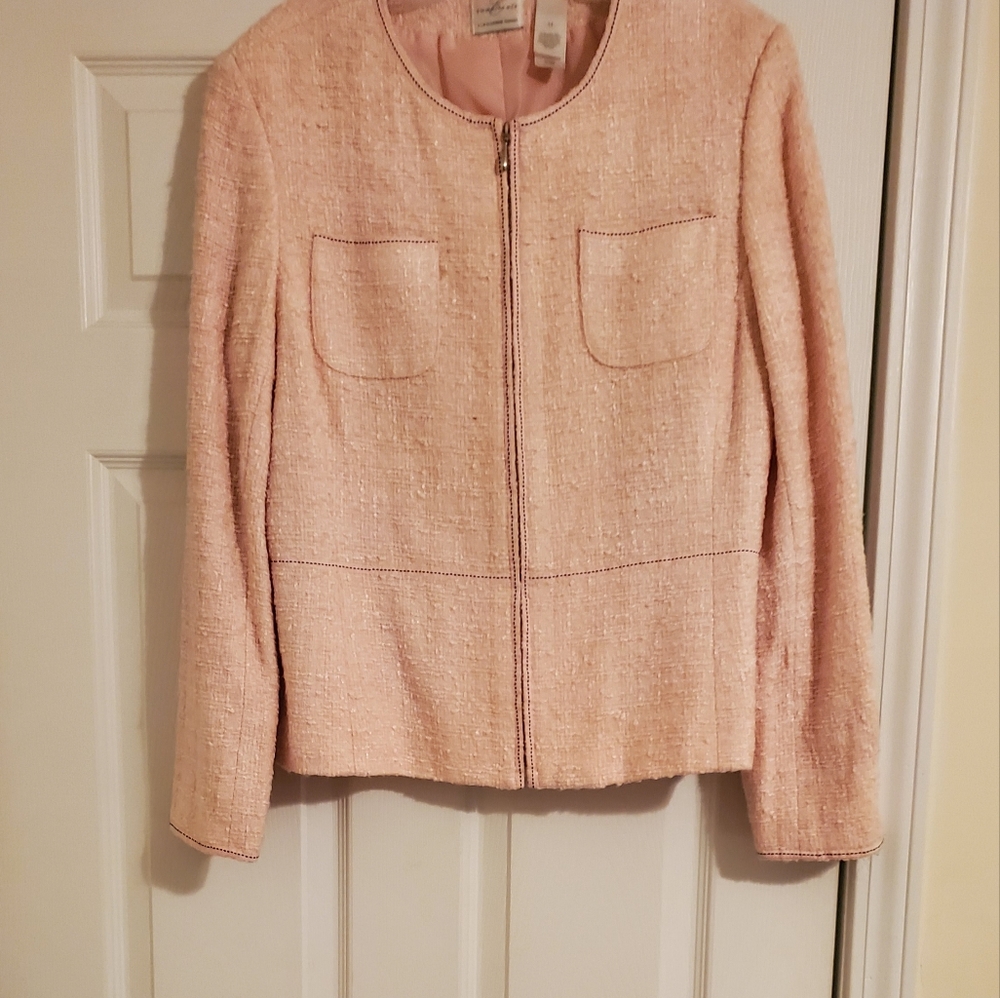 Wool Zip Front Jacket